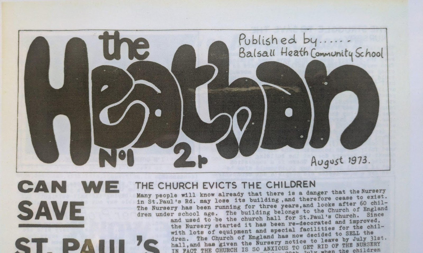 The first Heathan newsletter