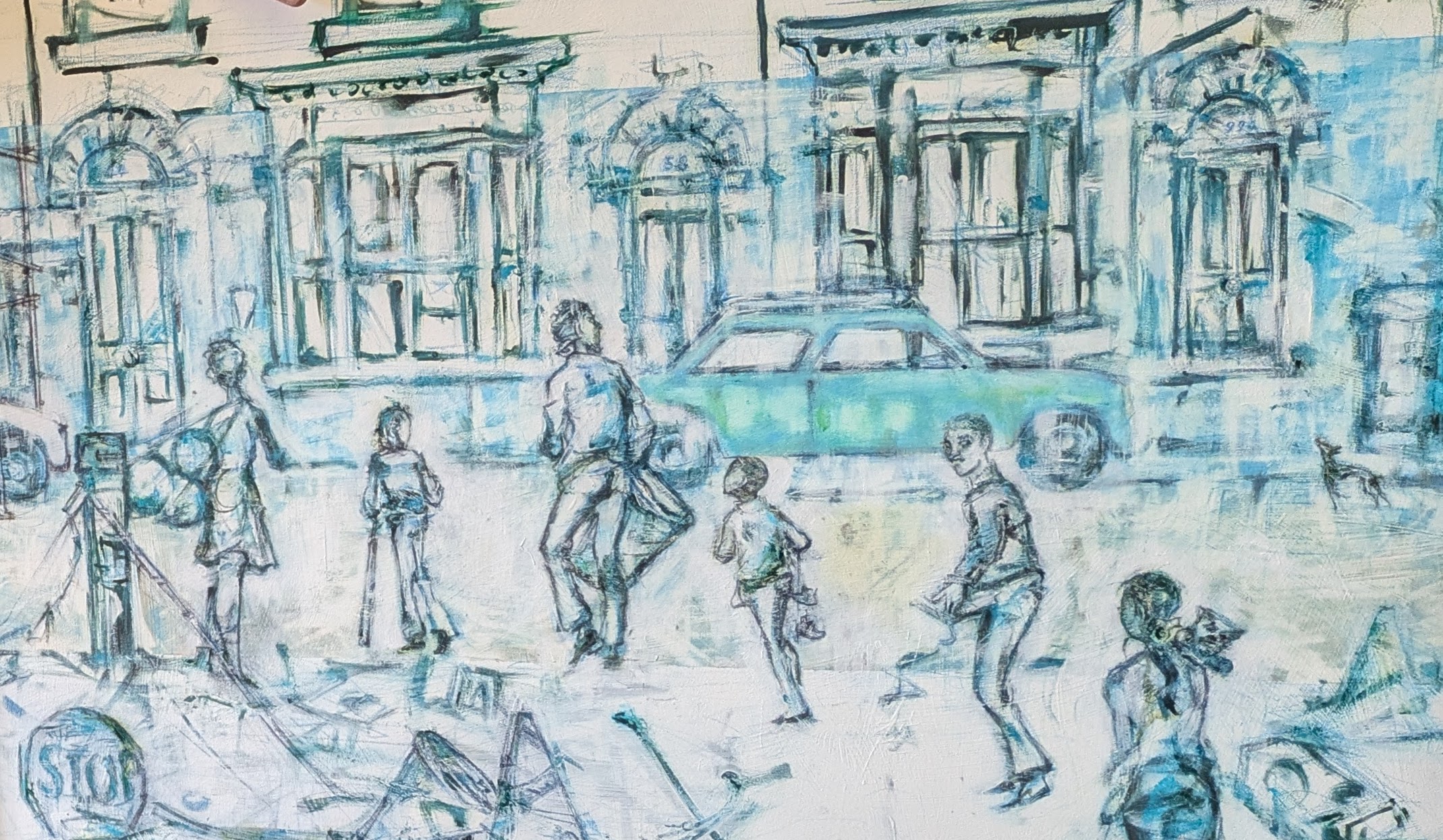 Muhmood Tahir artwork based on Mick Turner photography