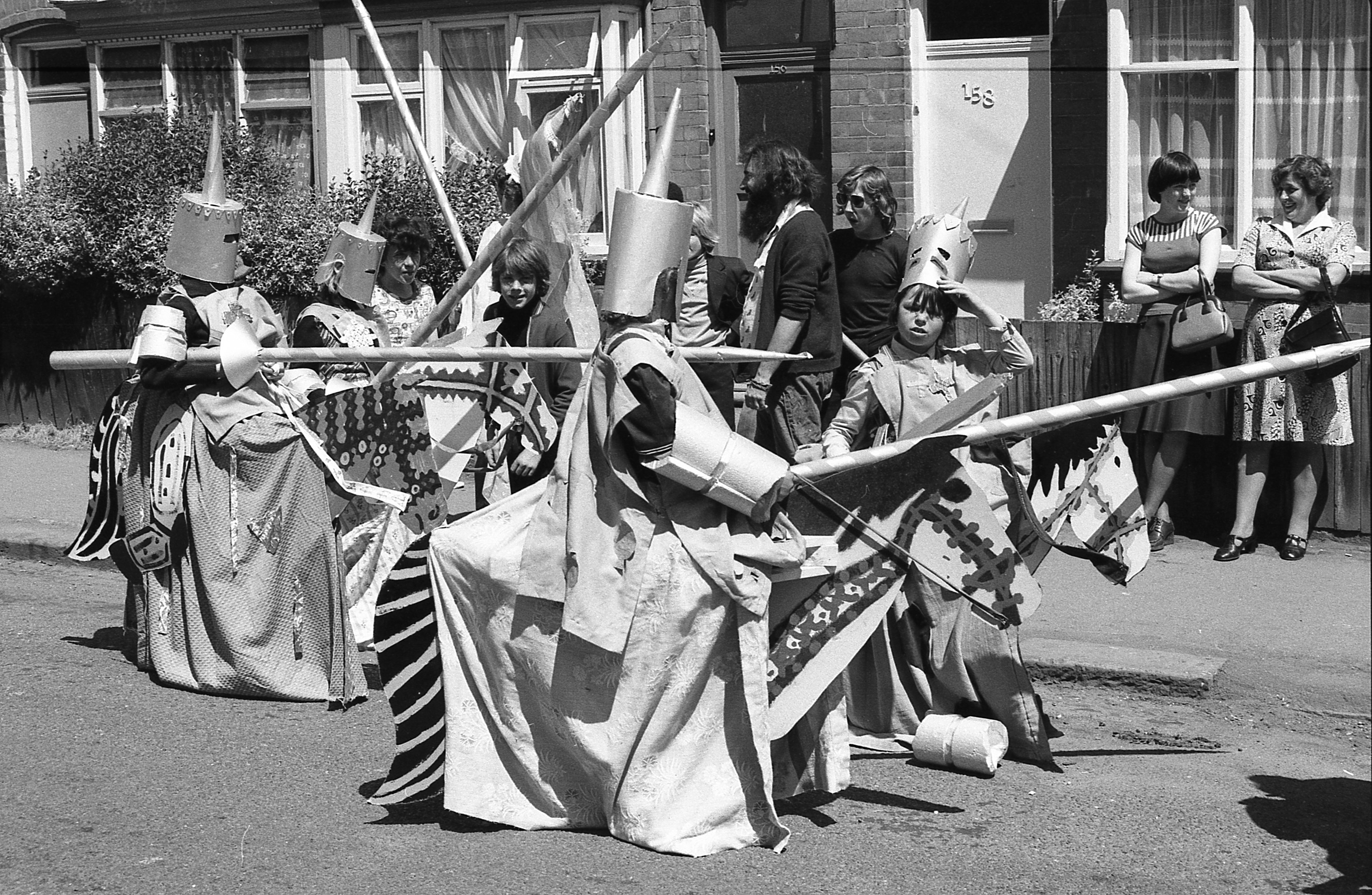 Knights in armour at the Carnival